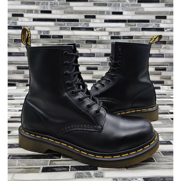 Dr. Martens Black Combat Boots - Picture 2 of 16